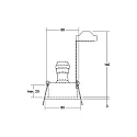 Brumberg recessed luminaire swivelling GU10 IP20, black
