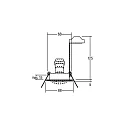 Brumberg HV-Einbaustrahler BREENA-R, IP20, rund, Ø 8.8cm, 230V, GU10 max. 10W, schwenkbar, Zink-Guss, weiß glänzend