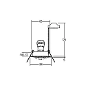 Brumberg recessed luminaire BREENA R round, swivelling GU10 IP20, white dimmable