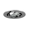 Einbaustrahler TIRREL-R, IP20, rund, 230V AC, GU10 (exkl.), schwenkbar, mit Abstandhalter, Aluminium, chrom