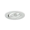 Einbaustrahler TIRREL-R, IP20, rund, 230V AC, GU10 (exkl.), schwenkbar, mit Abstandhalter, Aluminium, weiß
