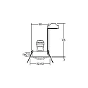 Brumberg Einbaustrahler TIRREL-S, IP20, eckig, 230V AC, GU10 (exkl.), schwenkbar, mit Abstandhalter, Aluminium, schwarz