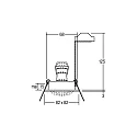 Brumberg Einbaustrahler TIRREL-S, IP20, eckig, 230V AC, GU10 (exkl.), schwenkbar, mit Abstandhalter, Aluminium, sandbeige struktur