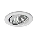 HV-Einbaustrahler BRONNY, IP20, Ø 8.2cm, GU10 max. 10W, schwenkbar, weiß