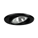 HV-Einbaustrahler BRONNY, IP20, Ø 8.2cm, GU10 max. 10W, schwenkbar, schwarz