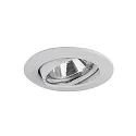 HV-Einbaustrahler CARYL, IP20, GU10 max. 10W, rund, schwenkbar, weiß glänzend