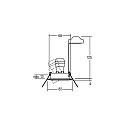 Brumberg HV-Einbaustrahler CARYL, IP20, GU10 max. 10W, rund, schwenkbar, weiß glänzend
