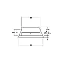 Brumberg Outdoor Einbaudownlight STEAM für MR16 LED-Module, IP65, rund, V4A, max. 14W, Weiß