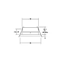 Brumberg recessed luminaire STEAM-R round, direct IP65, black dimmable
