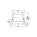 Einbaudownlight STEAM für MR16 LED Modul, V4A, IP65, rund, max. 14W, ohne BG, Weiß