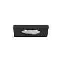 recessed luminaire STEAM-S square, direct IP54, black dimmable