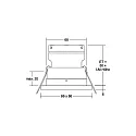 Recessed downlight STEAM for MR16 LED module, V4A, IP54, square, max. 14W, excl. driver, stainless steel