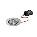 LED-Einbaustrahler TIRREL-R, IP20, rund, 230V AC, 6W 3000K 680lm 38°, schwenkbar 20°, schaltbar, alu matt