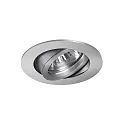 Brumberg LED-Einbaustrahler TIRREL-R, IP20, rund, 230V AC, 6W 3000K 680lm 38°, schwenkbar 20°, schaltbar, alu matt