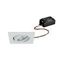 LED-Einbaustrahler TIRREL-S, IP20, eckig, 230V AC, 6W 3000K 680lm 38°, schwenkbar 20°, schaltbar, weiß