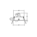 Brumberg Recessed LED spot set, V4A, IP20, round, 230V AC, 6W 3000K 640lm 38°, swivelling 25°, stainless steel