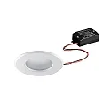 Outdoor LED Einbau-Downlight OGDAN ON/OFF, IP65, rund, Ø 8.2cm, 230V AC, 6W 3000K 580lm 38°, schaltbar, starr, weiß glänzend