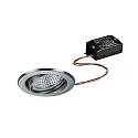 LED Einbaustrahler-Set BRONNY, IP20, Ø 8.2cm, 230V, 6W 3000K 730lm 38°, CRi80, schaltbar, schwenkbar, chrom matt