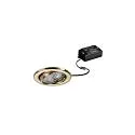 LED Einbaustrahler-Set BRONNY, IP20, Ø 8.2cm, 230V, 6W 3000K 730lm 38°, CRi80, schaltbar, schwenkbar, gold glänzend