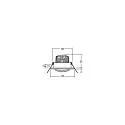 LED Einbaustrahler-Set BRONNY, IP20, Ø 8.2cm, 230V, 6W 3000K 730lm 38°, CRi80, schaltbar, schwenkbar