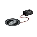 LED Einbaustrahler-Set BRONNY, IP20, Ø 8.2cm, 230V, 6W 3000K 730lm 38°, CRi80, schaltbar, schwenkbar, schwarz