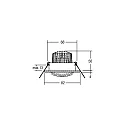 Brumberg LED Einbaustrahler-Set BRONNY, IP20, Ø 8.2cm, 230V, 6W 3000K 730lm 38°, CRi80, schaltbar, schwenkbar, schwarz