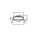 Brumberg LED Einbaustrahler-Set BB03 inkl. Konverter, IP20, rund, 230V, 6W 3000K 640lm 38°, schwenkbar 30°, Weiß