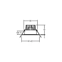 Brumberg recessed luminaire, glossy, white  6W 680lm 3000K 20-40° 20-40° CRI 80-89