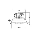 Brumberg Outdoor LED Einbaustrahler BB25, IP65, 8.5 x 8.5cm, 230V AC, 7W 3000K 620lm 36°, schaltbar, schwenkbar, nickel
