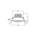 LED Einbaustrahler BREENA-R PHASE, IP20, rund, Ø 8.8cm, 230V AC, 6W 3000K 730lm 38°, dimmbar, schwenkbar