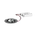 LED-Einbaustrahler TIRREL-R, IP20, rund, 230V AC, 6W 3000K 680lm 38°, schwenkbar, dimmbar, chrom