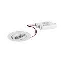 LED-Einbaustrahler TIRREL-R, IP20, rund, 230V AC, 6W 3000K 680lm 38°, schwenkbar, dimmbar, weiß
