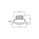 LED Einbaustrahler-Set BRONNY, IP20, Ø 8.2cm, 230V, 6W 3000K 730lm 38°, CRi80, dimmbar, schwenkbar