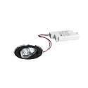 recessed luminaire IP20, glossy, black, transparent  6W 680lm 3000K 20-40° 20-40° CRI 80-89