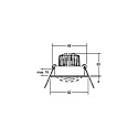 Brumberg recessed luminaire IP20, glossy, black, transparent  6W 680lm 3000K 20-40° 20-40° CRI 80-89