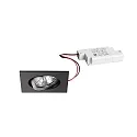 recessed luminaire IP20, glossy, black, transparent  6W 680lm 3000K 20-40° 20-40° CRI 80-89