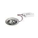 recessed luminaire IP20, chrome, glossy, transparent dimmable 6W 680lm 3000K 20-40° 20-40° CRI 80-89
