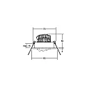 Brumberg LED Einbaustrahler-Set JANIA-R PHASE, IP20, Ø 9.3cm, 230V, 6W 3000K 730lm 38°, dimmbar, schwenkbar, Alu matt