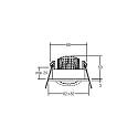 Brumberg Outdoor LED Einbaustrahler-Set inkl. Konverter, IP65, quadratisch, 230V, 6W 3000K 650lm 38°, schwenkbar 30°, dimmbar, Weiß