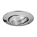 Brumberg LED Einbaustrahler-Set BB13 dim2warm inkl. Konverter, IP20, rund, 230V, 6W 1800-3000K 460lm 38°, schwenkbar 25°, Chrom