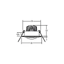 Brumberg recessed luminaire round, swivelling IP20, black dimmable 6W 460lm 1800-3000K 20-40° 20-40° CRI 80-89
