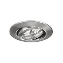Brumberg LED Einbaustrahler-Set BB09 dim2warm inkl. Konverter, IP20, rund, 230V, 6W 1800-3000K 460lm 38°, schwenkbar 25°, Nickel matt