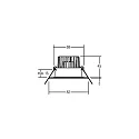 Brumberg recessed luminaire, glossy, white  6W 680lm 3000K 20-40° 20-40° CRI 80-89