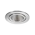 Brumberg Outdoor LED Einbau-Downlight-Set BB15 inkl. Konverter, V4A, IP54, rund, 230V, 6W 3000K 640lm 38°, dimmbar, Edelstahl