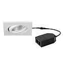 recessed luminaire LOOP-S swivelling, square, set of 1 IP20, white dimmable 5W 450lm 3000K 20-40° 20-40° CRI > 90