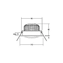 Brumberg recessed luminaire IP20, dimmable 1230lm 3000K 20-40° 20-40°