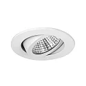 Brumberg LED Einbaustrahler-Set LAKIL-R, IP20, rund, 230V (mit BG), 6W 1800-3000K 460lm 38°, dim2warm, schwenkbar, weiß