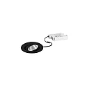 LED Einbaustrahler-Set LAKIL-R, IP20, rund, 230V (mit BG), 6W 1800-3000K 460lm 38°, dim2warm, schwenkbar, schwarz