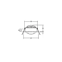 Brumberg LED Einbaustrahler-Set LAKIL-R, IP20, rund, 230V (mit BG), 6W 1800-3000K 460lm 38°, dim2warm, schwenkbar, schwarz