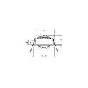 Brumberg LED Einbaustrahler-Set LAKIL-S, IP20, eckig, 230V (mit BG), 6W 1800-3000K 460lm 38°, dim2warm, schwenkbar, schwarz